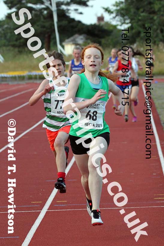 1500 metres, 2021 North East Grand Prix 5, Monkton, Wednesday, July 21st. Photo: David T. Hewitson/Sports for All Pics